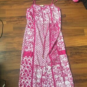 Michael Kors Pink and White Floral Dress